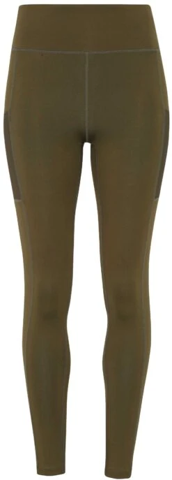 Women's TriDri Compression Pocket Leggings (TR304) -Fashion Clothing TR304 Olive