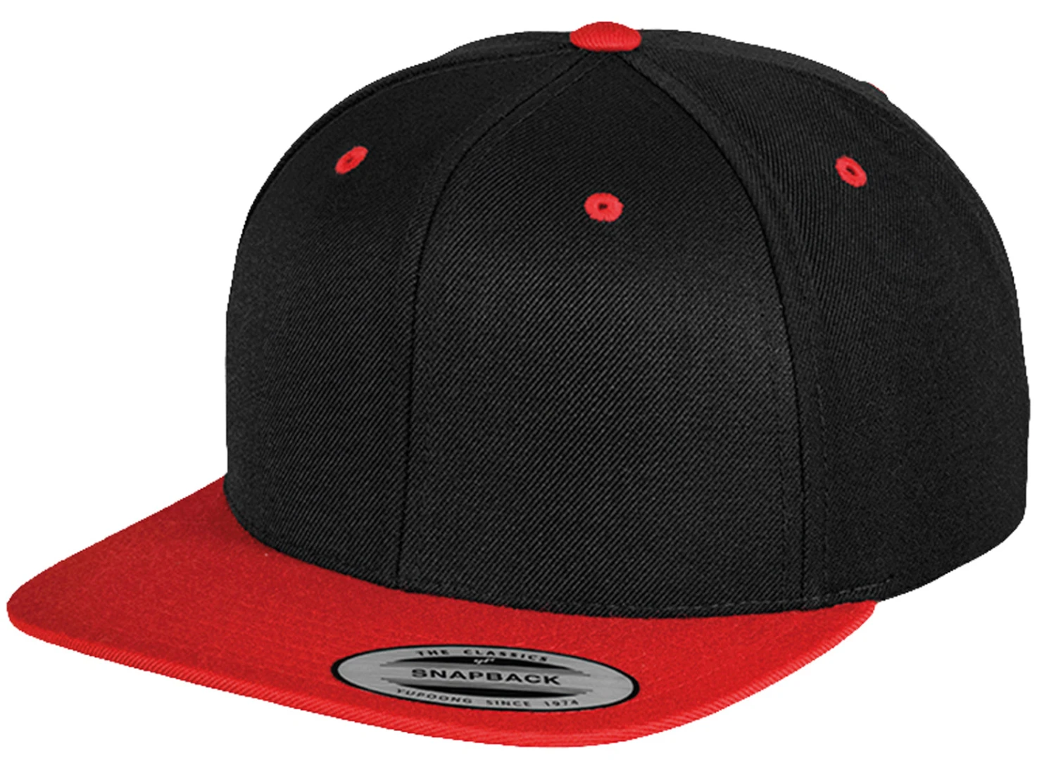 Yupoong Flexfit Two Tone Adjustable Snapback Cap (YP002) Yupoong Flexfit Two Tone Adjustable Snapback Cap (YP002) -Fashion Clothing YP002 Black Red FT
