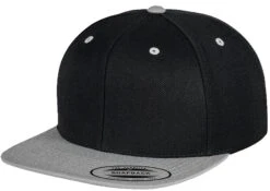 Yupoong Flexfit Two Tone Adjustable Snapback Cap (YP002) 3 Yupoong Flexfit Two Tone Adjustable Snapback Cap (YP002) -Fashion Clothing YP002 Black Silver FT