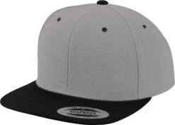 Yupoong Flexfit Two Tone Adjustable Snapback Cap (YP002) 5 Yupoong Flexfit Two Tone Adjustable Snapback Cap (YP002) -Fashion Clothing YP002 Heather Black FT