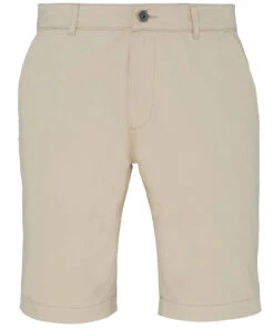 Men's Asquith & Fox Chino Tailored Shorts {R-AQ051} -Fashion Clothing aq051 natural ft2