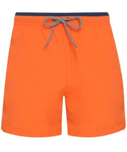 Men's Asquith & Fox Swim Shorts {R-AQ053} -Fashion Clothing aq053 orange navy ft