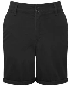 Women's Asquith & Fox Chino Tailored Shorts {R-AQ068} 4 Women's Asquith & Fox Chino Tailored Shorts {R-AQ068} -Fashion Clothing aq068 black ft2