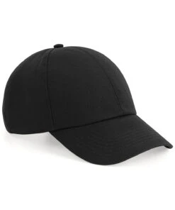 Beechfield Organic Cotton Twill Golf Cap {BC054} -Fashion Clothing bc054 black ft
