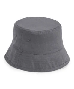 Beechfield Organic Cotton Bucket Hat {R-BC90N} -Fashion Clothing bc90n graphitegrey ft