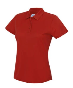 Women's AWD Team Cool Tech Polo {JC045} -Fashion Clothing jc045 firered ft2