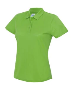 Women's AWD Team Cool Tech Polo {JC045} -Fashion Clothing jc045 limegreen ft2