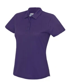 Women's AWD Team Cool Tech Polo {JC045} -Fashion Clothing jc045 purple ft2
