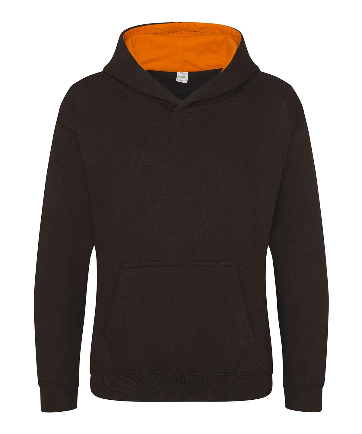 Kids' AWD Varsity Two Tone Overhead Hoody {JH03J} Kids' AWD Varsity Two Tone Overhead Hoody {JH03J} -Fashion Clothing jh03j jetblack orangecrush ft2