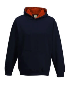 Kids' AWD Varsity Two Tone Overhead Hoody {JH03J} 14 Kids' AWD Varsity Two Tone Overhead Hoody {JH03J} -Fashion Clothing jh03j newfrenchnavy firered ft2