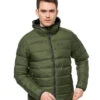 Men's Jack Wolfskin Feather Down Hooded Jacket {JW018}