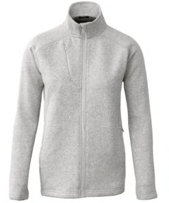 Women's Nimbus Play Montana Full Zip Mid-Layer {NP08F} -Fashion Clothing np08f lightgreymelange ft2