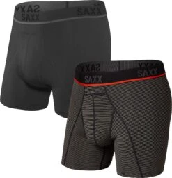 SAXX Men's Kinetic 5" Boxers TWIN PACK {SXBB32-TWIN} -Fashion Clothing sxbb32 BLO GFS TWIN