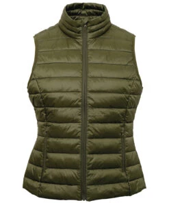 Women's 2786 Midweight Padded Gilet {TS31F} -Fashion Clothing ts31f olive ft2